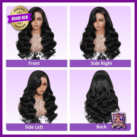 13x4 Full Frontal HD Lace Wig Human Hair Body Wave 22 Inch Pre-Plucked main image 4